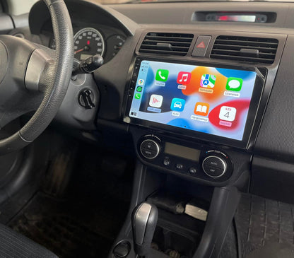 Radio for Suzuki Swift 2004-2010 Stereo Upgrade Dash Kit Car GPS Navigation,4+64GB 9" IPS Touch Screen Head Unit with CarPlay & Android Auto/SWC/Rear View