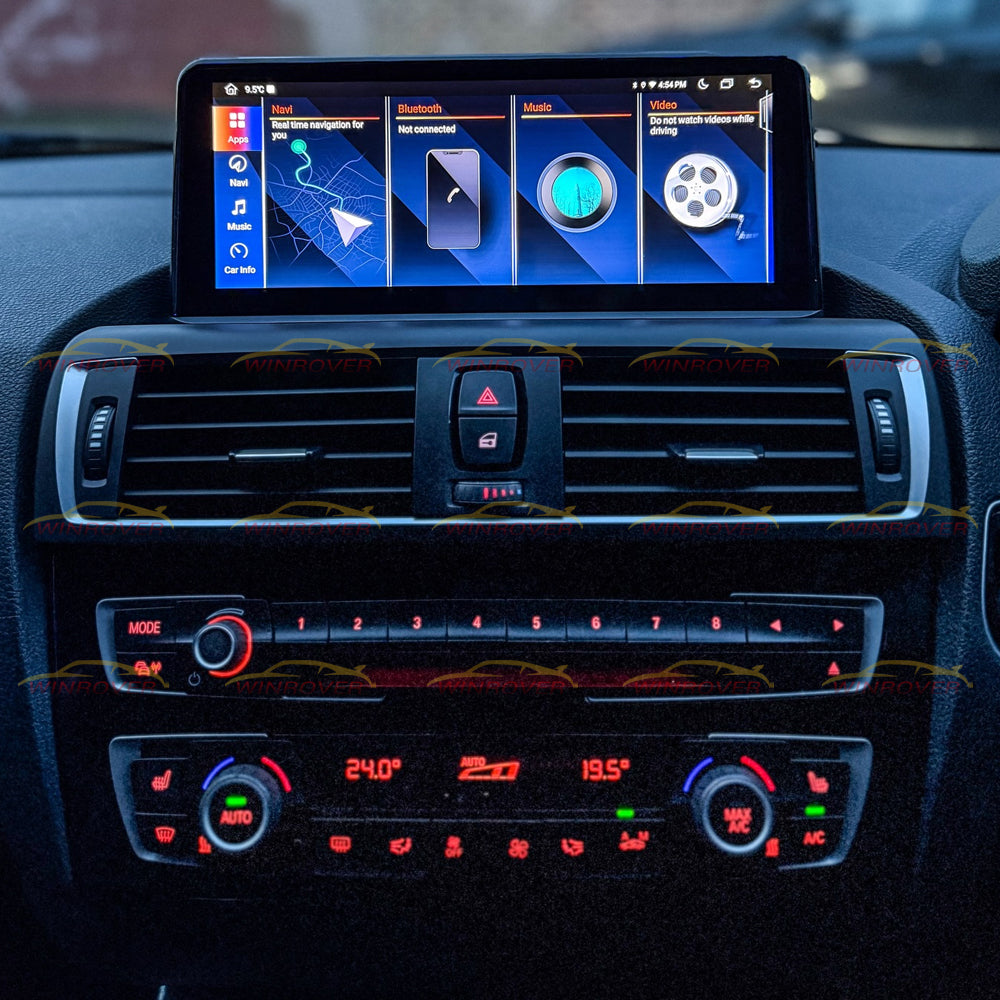 Winrover 10.25" 1920*720 Car Replacement Radio Display Android 15 for BMW 1 2 series F20 F21 F22 NBT 2013-2017,Wireless CarPlay Android Auto