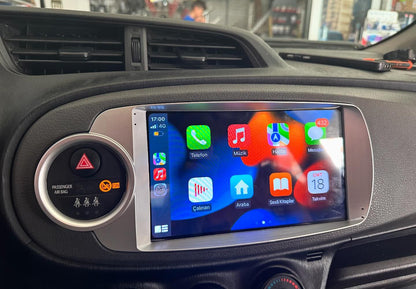 9" FOR TOYOTA YARIS 2013-2018 ANDROID 16 CARPLAY CAR STEREO RADIO GPS NAV 4+64GB ANDROID AUTO HEAD UNIT NAVIGATION