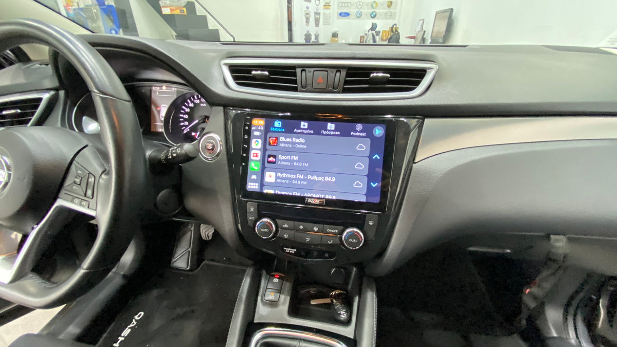 For Nissan Qashqai 2015-2018 Wireless Apple CarPlay Upgrade Kit Car Radio Android 16 GPS NAV Head Unit WIFI Camea
