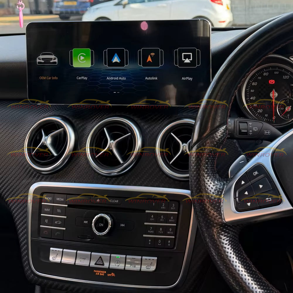 12.3 inch Mercedes Benz A B CLA GLA 2013-2018 W176 W246 X156 Wireless Apple CarPlay Android Auto Car Multimedia Linux Touch Screen