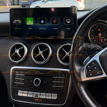12.3 inch Mercedes Benz A B CLA GLA 2013-2018 W176 W246 X156 Wireless Apple CarPlay Android Auto Car Multimedia Linux Touch Screen