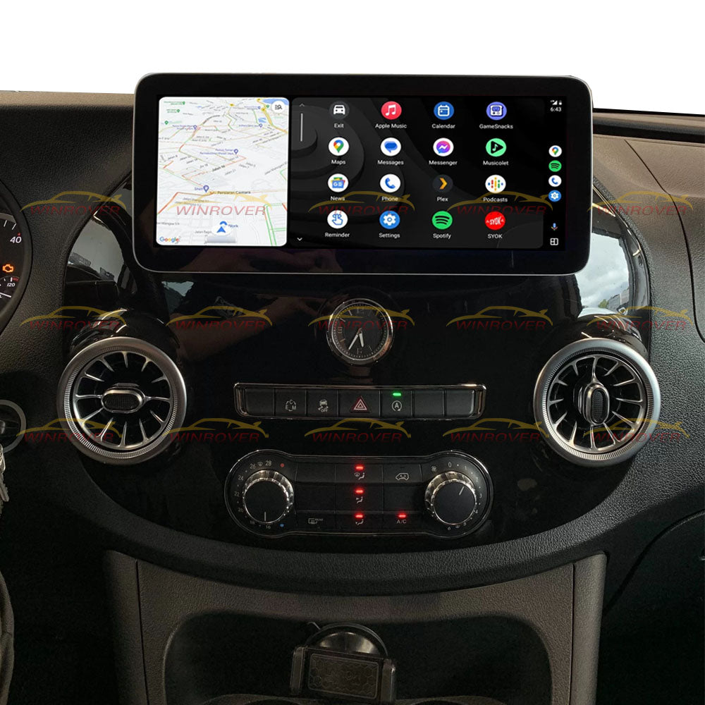 Android 15 Carplay Auto For Mercedes Benz Vito 3 W447 2014 2015 2016 2017 2018 2019 2020 Car Radio Multimedia Player Stereo Head Unit 12.3" Touch Screen GPS Navigation DSP IPS