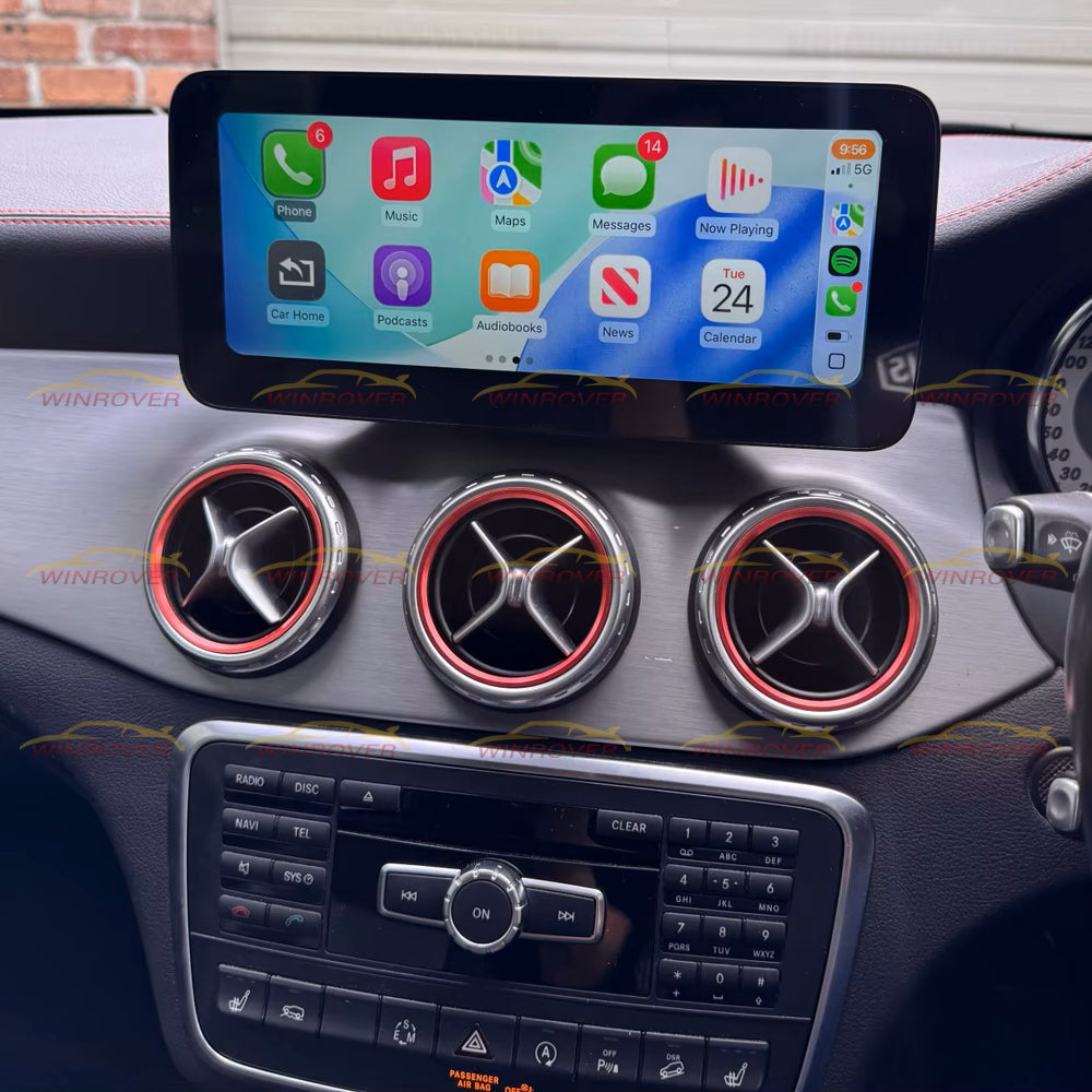 12.3 inch Mercedes Benz A B CLA GLA 2013-2018 W176 W246 X156 Wireless Apple CarPlay Android Auto Car Multimedia Linux Touch Screen
