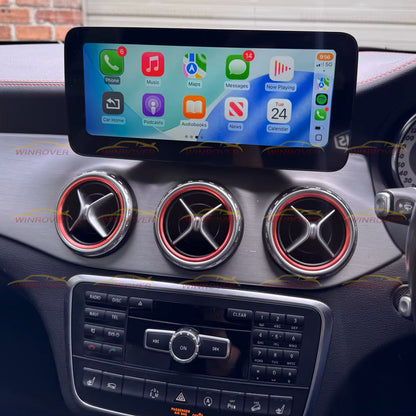 12.3 inch Mercedes Benz A B CLA GLA 2013-2018 W176 W246 X156 Wireless Apple CarPlay Android Auto Car Multimedia Linux Touch Screen