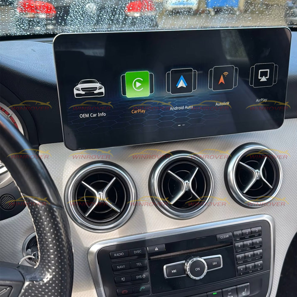 12.3 inch Mercedes Benz A B CLA GLA 2013-2018 W176 W246 X156 Wireless Apple CarPlay Android Auto Car Multimedia Linux Touch Screen