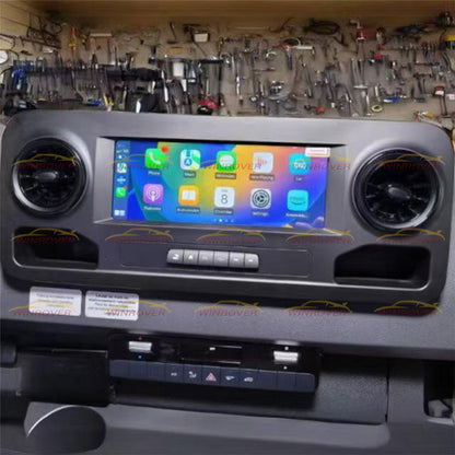 Stereo Radio for Mercedes-Benz Sprinter 2018-2025 Wireless Wired Carplay and Android Auto GPS Navigation