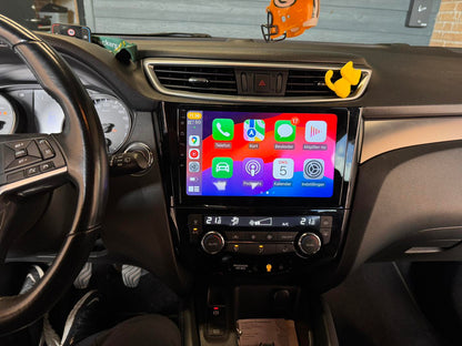 For Nissan Qashqai 2015-2018 Wireless Apple CarPlay Upgrade Kit Car Radio Android 16 GPS NAV Head Unit WIFI Camea