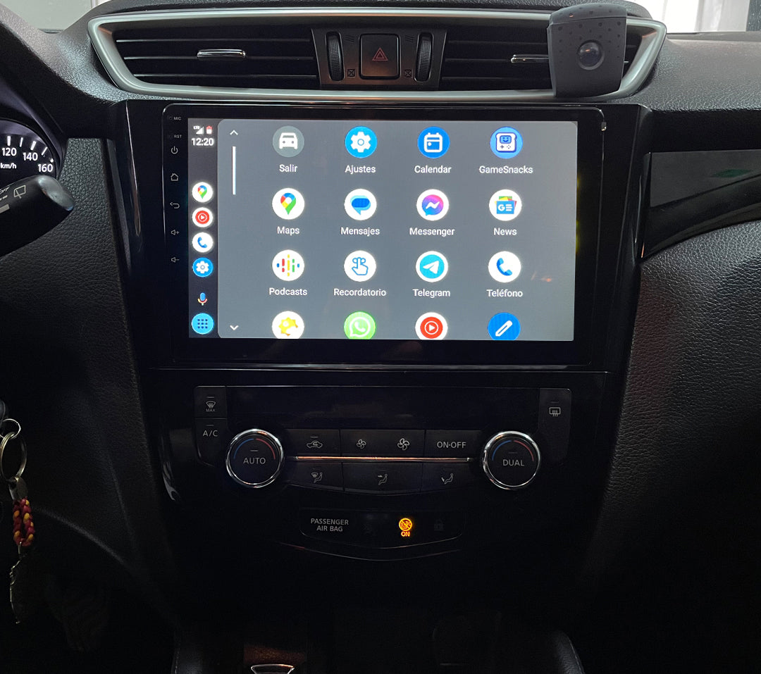 For Nissan Qashqai 2015-2018 Wireless Apple CarPlay Upgrade Kit Car Radio Android 16 GPS NAV Head Unit WIFI Camea