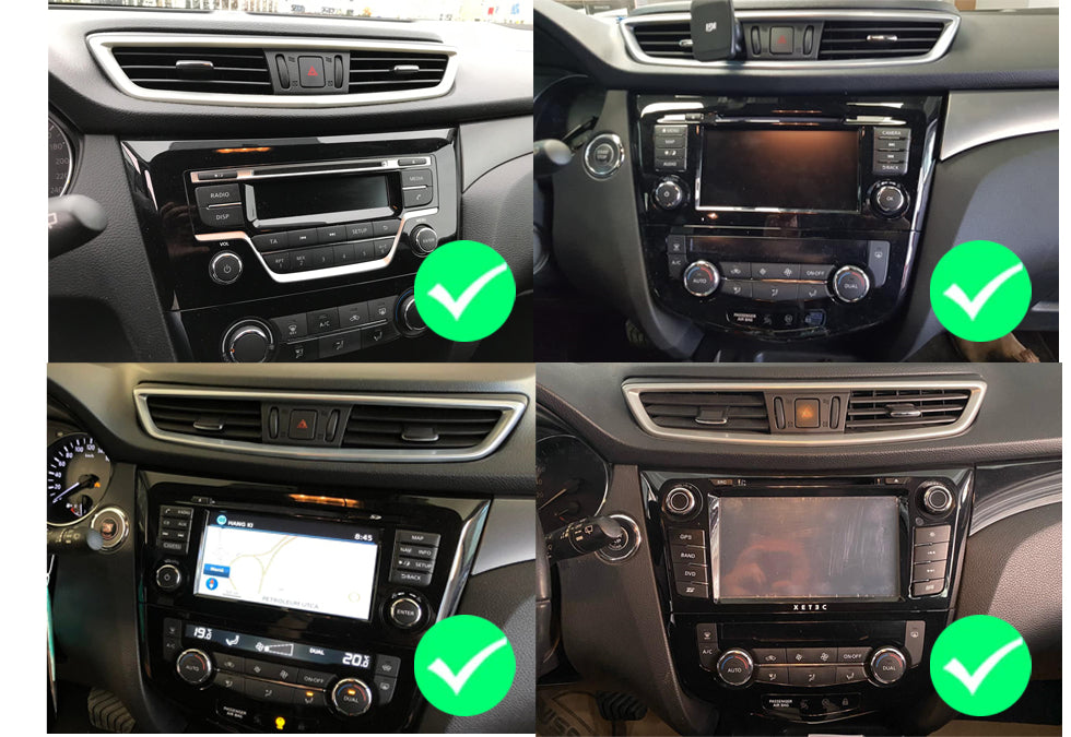 For Nissan Qashqai 2015-2018 Wireless Apple CarPlay Upgrade Kit Car Radio Android 16 GPS NAV Head Unit WIFI Camea
