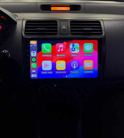 Radio for Suzuki Swift 2004-2010 Stereo Upgrade Dash Kit Car GPS Navigation,4+64GB 9" IPS Touch Screen Head Unit with CarPlay & Android Auto/SWC/Rear View