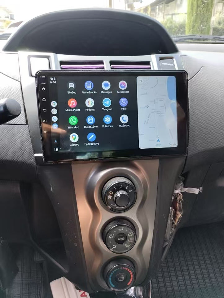 4+64G Android 16 Car Radio for Toyota Yaris 2005 2006 2007 2008 2009 2010 2011 2012 Carplay Head Unit Navigation Sat Nav Display Screen