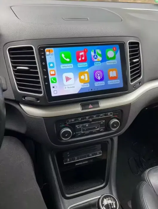 For VW Sharan Radio Upgrade 2010-2018 Android Car 9 inch Touch Screen Stereo Head Unit with 4G LTE Wireless CarPlay/Android Auto/AM/FM,8 core 4+64G